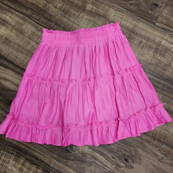 Pink Ruffle Tiered Skirt - Picture 3 of 3